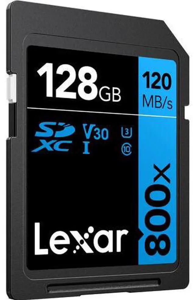 Alt view image 5 of 6 - Lexar 128GB High-Performance 800x UHS-I SDHC Memory Card BLUE Series - (2-Pack)