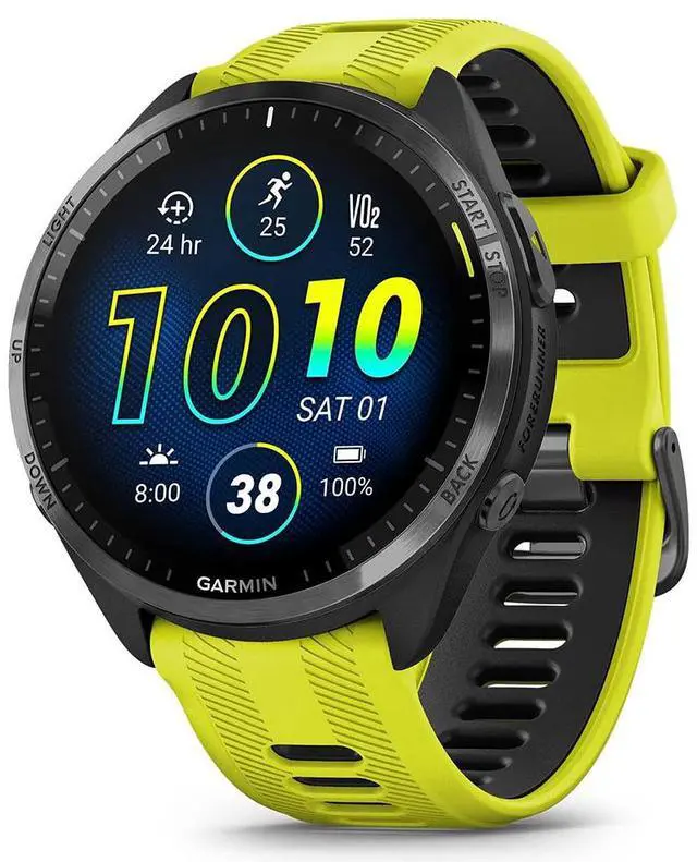 Alt view image 2 of 7 - Garmin Forerunner 965 Running Smartwatch Amp Yellow and Black + 2 Year Warranty