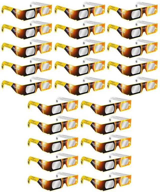 Main image of Explore Scientific Sun Catcher Solar Eclipse Glasses - Certified Safe (25 Pack)