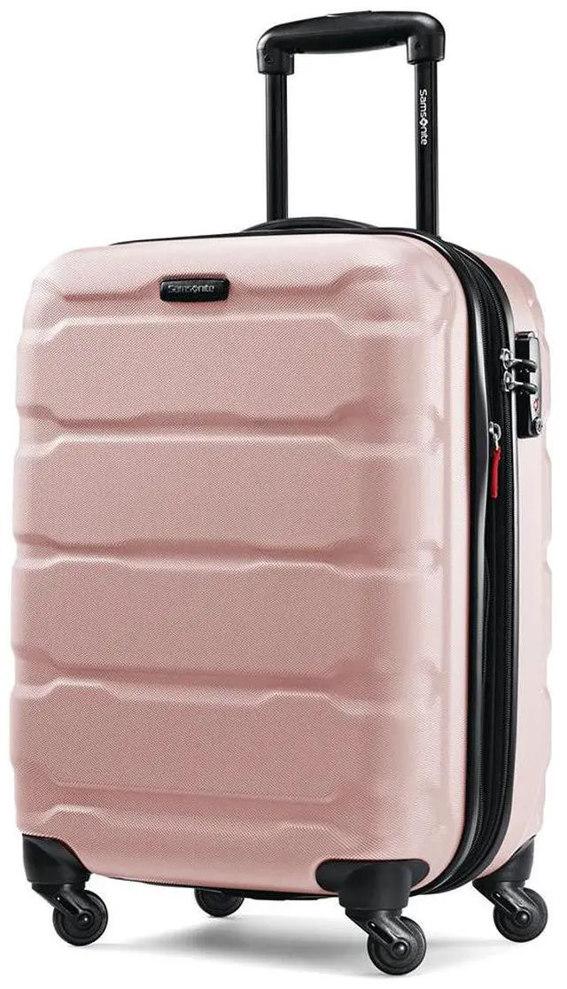 Alt view image 3 of 7 - Samsonite Omni Hardside Luggage 20" Spinner Pink with 10pc Accessory Kit