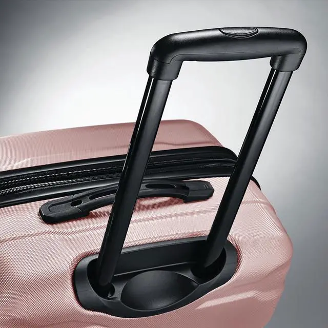 Alt view image 6 of 7 - Samsonite Omni Hardside Luggage 20" Spinner Pink with 10pc Accessory Kit