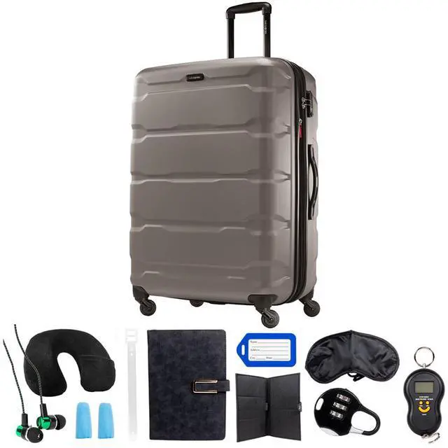Main image of Samsonite Omni Hardside Luggage 28" Spinner, Silver + 10pc Accessory Kit