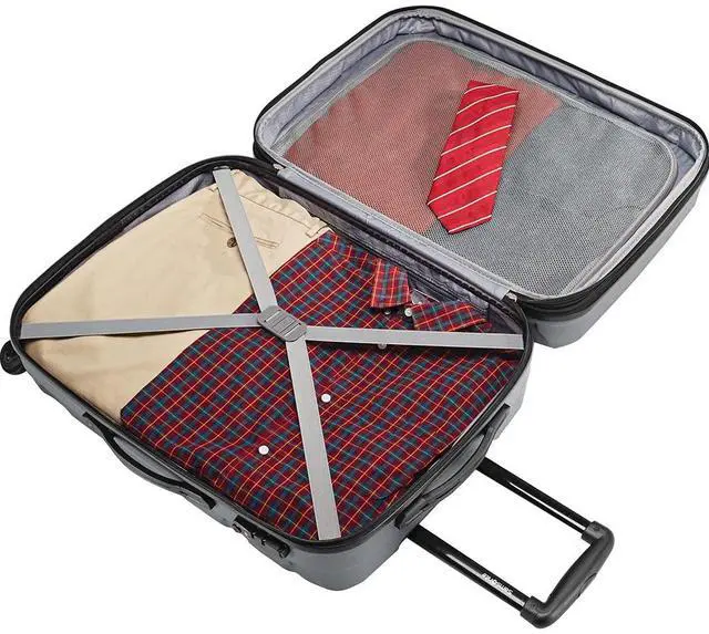 Alt view image 4 of 6 - Samsonite Omni Hardside Luggage 20" Spinner, Charcoal (68308-1174)