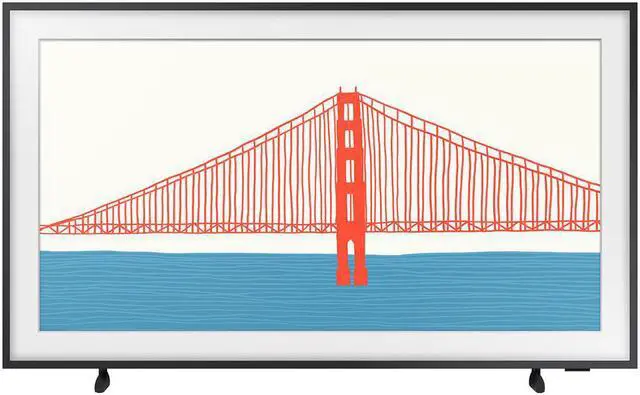 Alt view image 2 of 7 - Samsung 55 Inch The Frame QLED 4K Smart TV with Customizable Bezel, White - 2021 Model (QN55LS03AAFXZA)