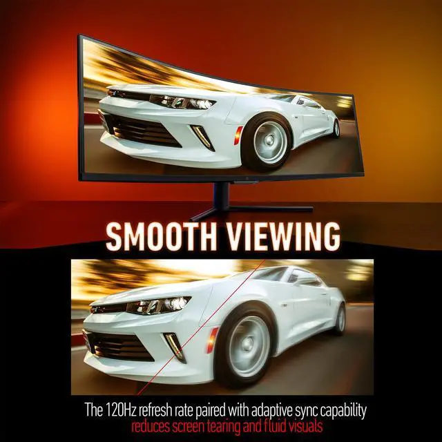 Alt view image 4 of 7 - Deco Gear 49" Curved Ultrawide 5K Monitor 5120x1440 DGHD, 120Hz, 101% NTSC, 100% sRGB