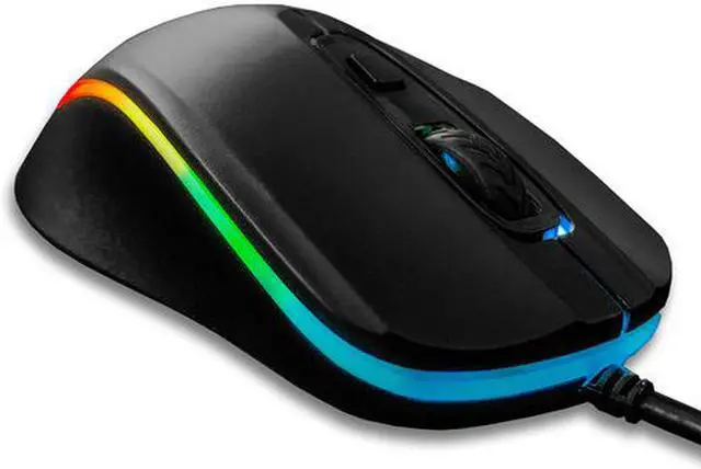 Alt view image 4 of 6 - Deco Gear Wired Gaming Mouse | 800-5000 Adjustable DPI | High Precision Optical Mouse | Ergonomic for All Gaming Grips | 11 RGB Backlit Modes | 6 Buttons