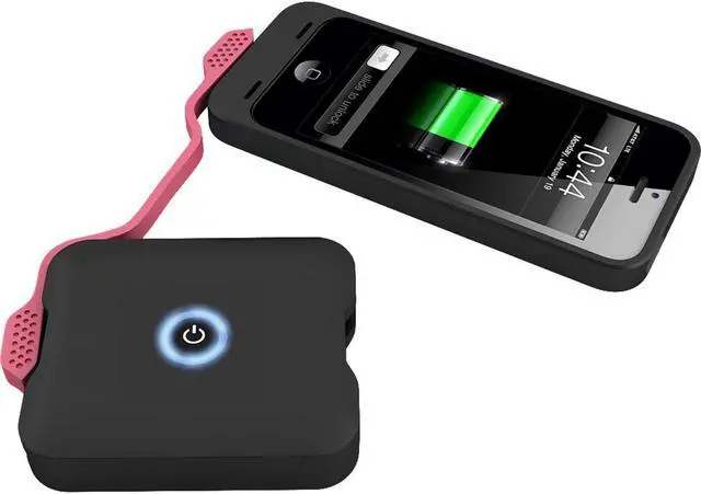 Main image of uNu Enerpak Flexi Portable USB Battery Pack with Integrated Charging Cable - Pink