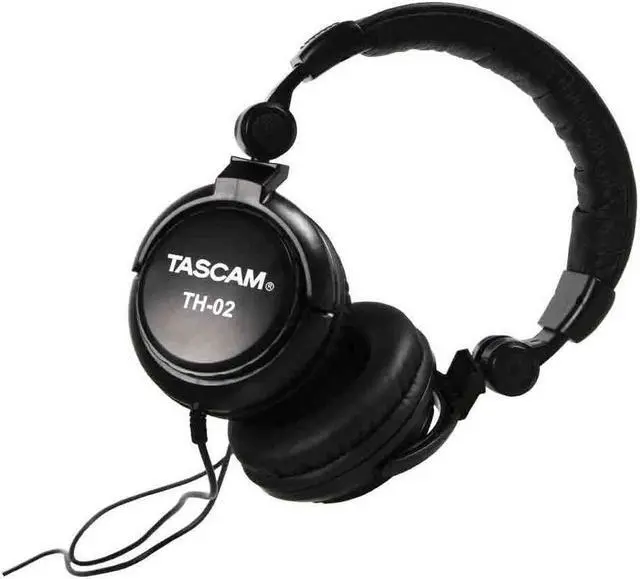 Alt view image 3 of 20 - TASCAM TH-02 Recording Studio Headphones Black