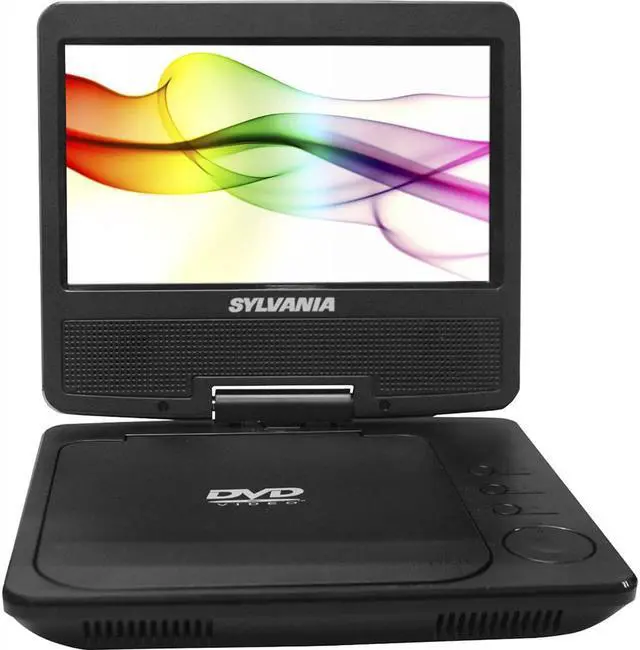 Alt view image 4 of 14 - Sylvania SDVD7027 BLACK 7" Swivel-Screen Portable DVD Player ,Black
