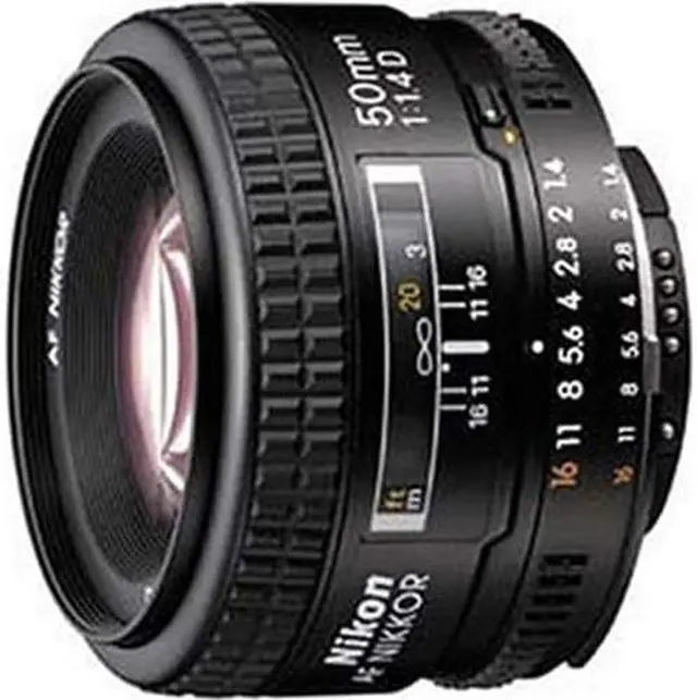 Alt view image 2 of 7 - Nikon Nikkor 50 mm F/1.4D AF Lens + UV Filter Kit & Cleaning Kit Bundle