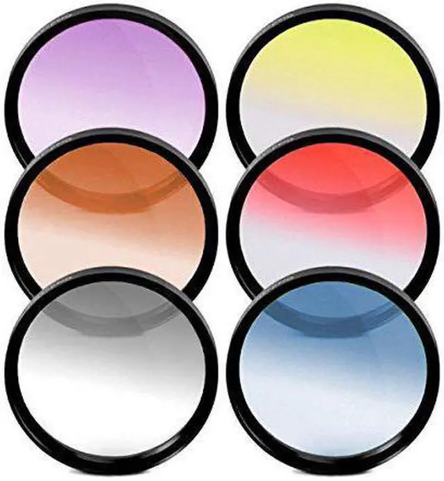 Alt view image 4 of 6 - Vivitar 72mm Graduated Color Multicoated Filter Set #VIV-FKGR6-72