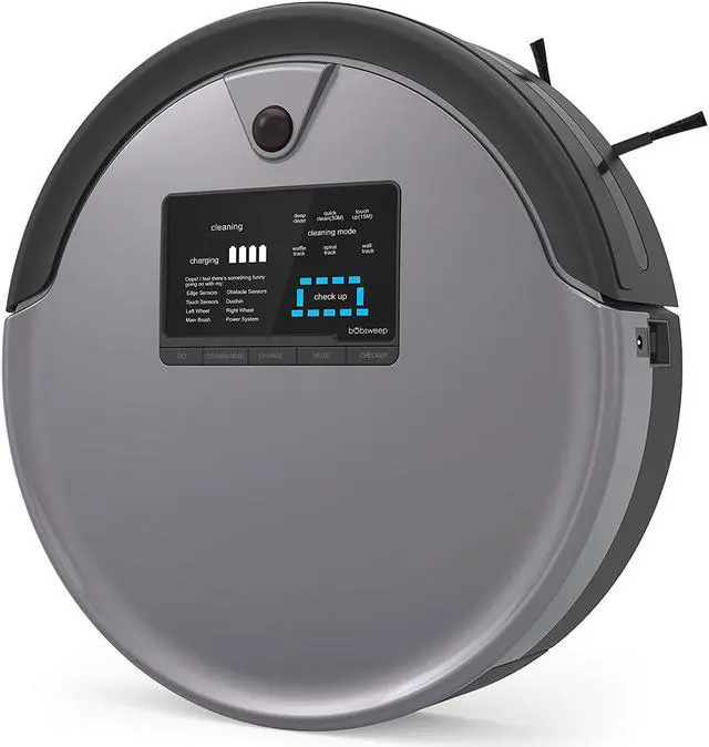 Alt view image 7 of 10 - bObsweep PetHair Plus Robotic Vacuum Cleaner and Mop, Charcoal - 726670294651