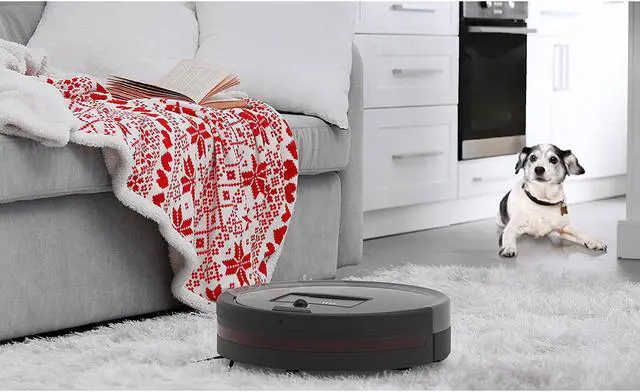 Alt view image 5 of 10 - bObsweep PetHair Plus Robotic Vacuum Cleaner and Mop, Charcoal - 726670294651