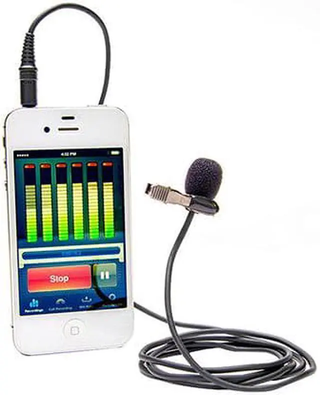 Alt view image 6 of 7 - AZDEN EX-503i i-Coustics(TM) EX-503 Studio Pro Lapel Microphone for Smartphones & Tablets
