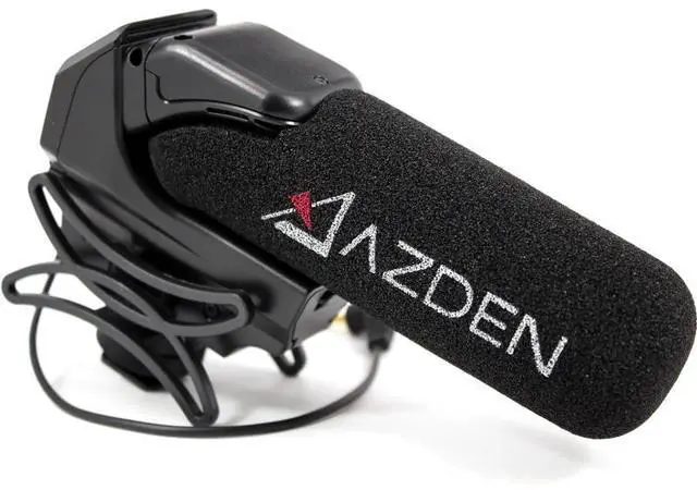 Alt view image 4 of 15 - Azden SMX-15 AA Powered Shotgun Video Microphone, Black (SMX-15)