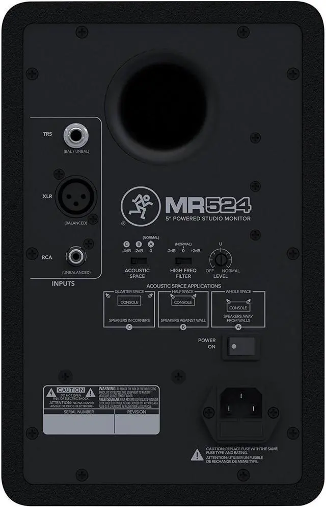 Alt view image 3 of 20 - Mackie MR524 MR-Series 5" Powered Studio Monitor