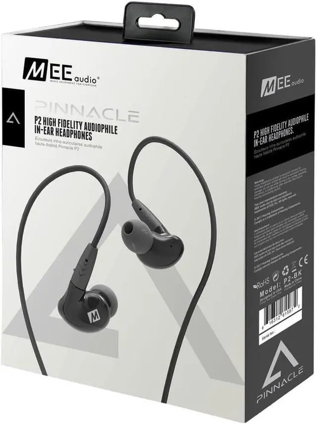 Alt view image 4 of 11 - MEE audio Pinnacle P2 High Fidelity Audiophile In-Ear Headphones with Detachable Cables