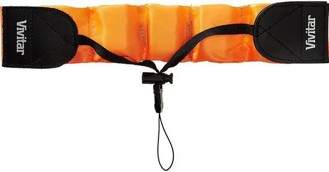 Alt view image 7 of 9 - Vivitar Floating Foam Camera Strap (Orange)