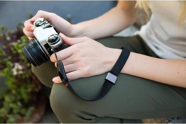 Alt view image 2 of 20 - Peak Design Cuff Camera Binocular Wrist Strap with Micro Anchor Connectors (Black) CF-BL-3