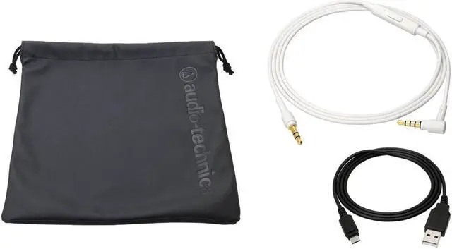 Alt view image 5 of 9 - Audio Technica Hi-Res Wireless On-Ear Headphones with Mic & Controls, White (ATH-SR5BTWH)