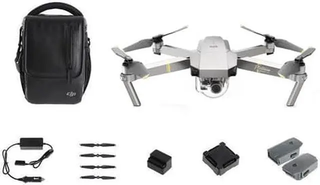 Alt view image 6 of 18 - DJI Mavic PRO Platinum Portable Collapsible Drone Quadcopter, Flymore Combo with 3 Batteries, 4K Professional Camera Gimbal,