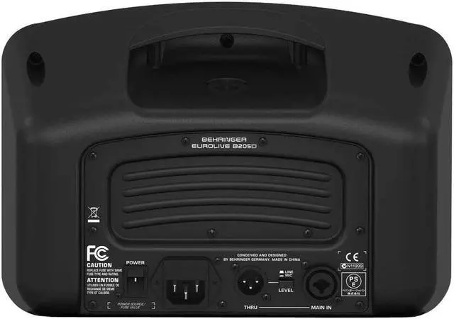 Alt view image 4 of 9 - Behringer EUROLIVE B205D Active PA/Monitor Speaker Black