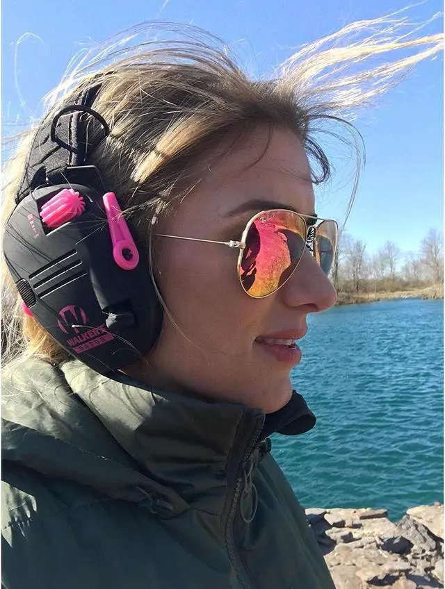 Alt view image 3 of 20 - Walkers Razor Series Slim Lo Profile Ear Muffs Hearing Protection - Light Teal