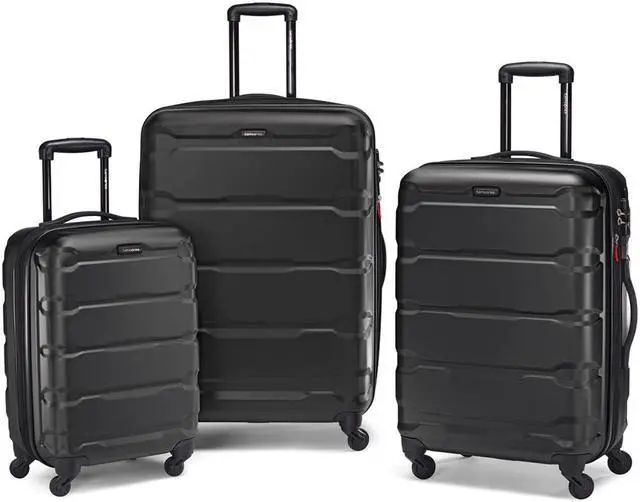 Alt view image 2 of 7 - Samsonite Omni Hardside Nested 3pc. Luggage Set, Black w/ 10pc Accessory Kit