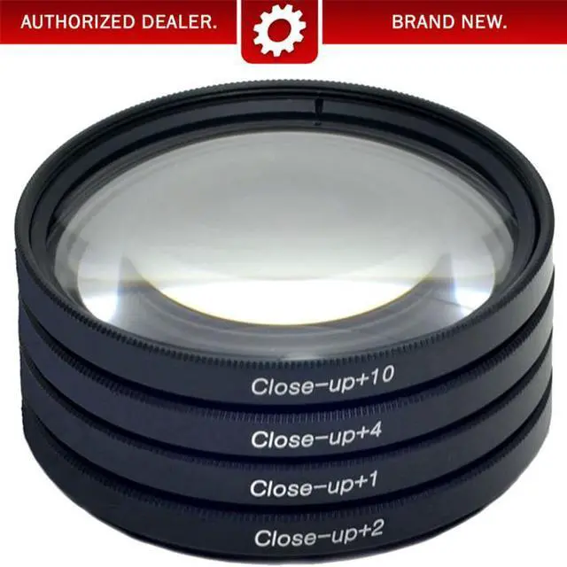 Main image of Deco Gear 77mm 4pc HD Macro Close-Up Lens Filter Set +1 +2 +4 +10 with Protective Wallet