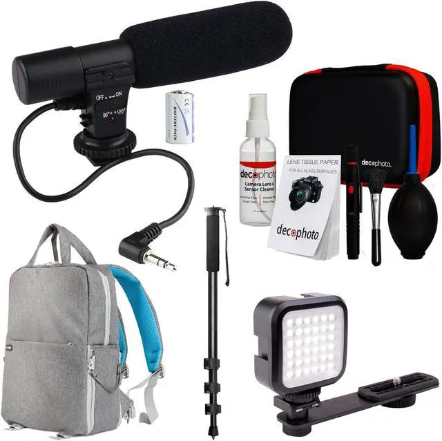 Main image of Deco Gear Pro Photographer Video Recording Bundle for DSLR & Mirrorless Cameras