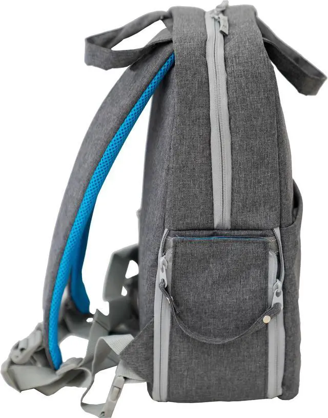Alt view image 6 of 9 - Deco Gear Multifunction Camera Backpack for Canon, Nikon, Sony SLR/DSLR & Mirrorless Cameras, Lenses, and Accessories w/Rain Cover (Gray)