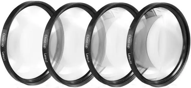 Alt view image 3 of 6 - Deco Gear 77mm 4pc HD Macro Close-Up Lens Filter Set +1 +2 +4 +10 with Protective Wallet