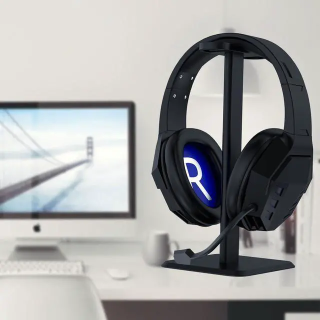 Alt view image 2 of 7 - Deco Gear Pro Audio Headphone Stand - Matte Black
