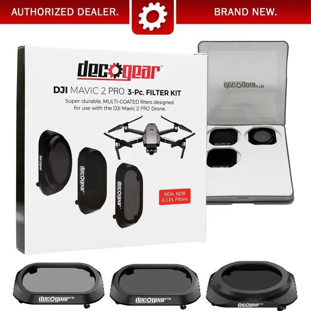 Main image of Deco Gear 3-Piece Filter Kit (CPL+ND4+ND8) for Camera on the DJI Mavic 2 Pro