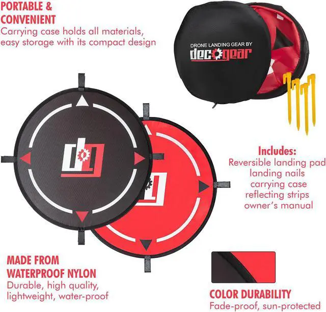 Alt view image 7 of 8 - Deco Gear Deco Gear DJI Mavic Air Hardshell Backpack w/3Pc. Filter Kit&Landing Pad Bundle