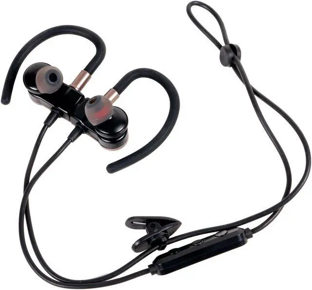 Alt view image 4 of 7 - Deco Gear Deco Gear Magnetic Wireless Sport Earbuds | Gun Metal Grey | Carrying Case