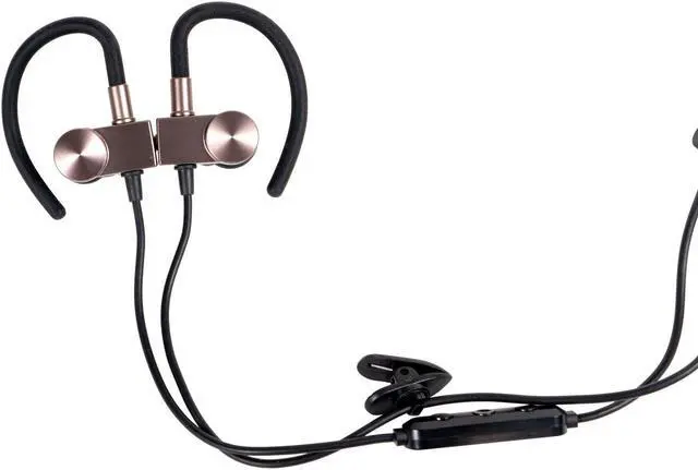 Alt view image 2 of 7 - Deco Gear Deco Gear Magnetic Wireless Sport Earbuds | Gun Metal Grey | Carrying Case
