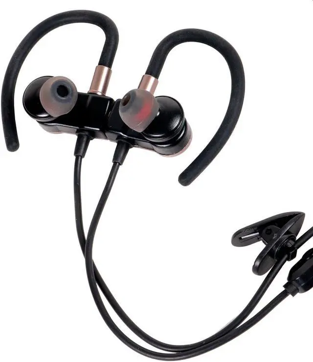 Alt view image 5 of 7 - Deco Gear Deco Gear Magnetic Wireless Sport Earbuds | Gun Metal Grey | Carrying Case