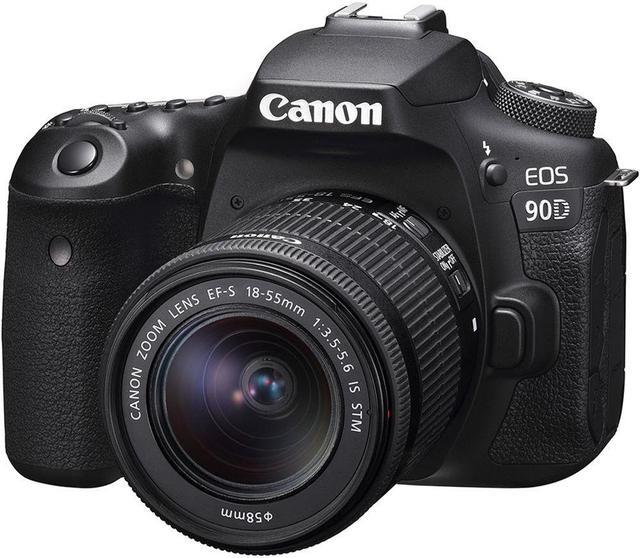 Best Buy: Canon EOS 90D DSLR Camera with EF-S 18-55mm Lens Black 3616C009