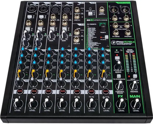 Main image of Mackie PROFX10V3 10 Channel Professional Effects Mixer with USB