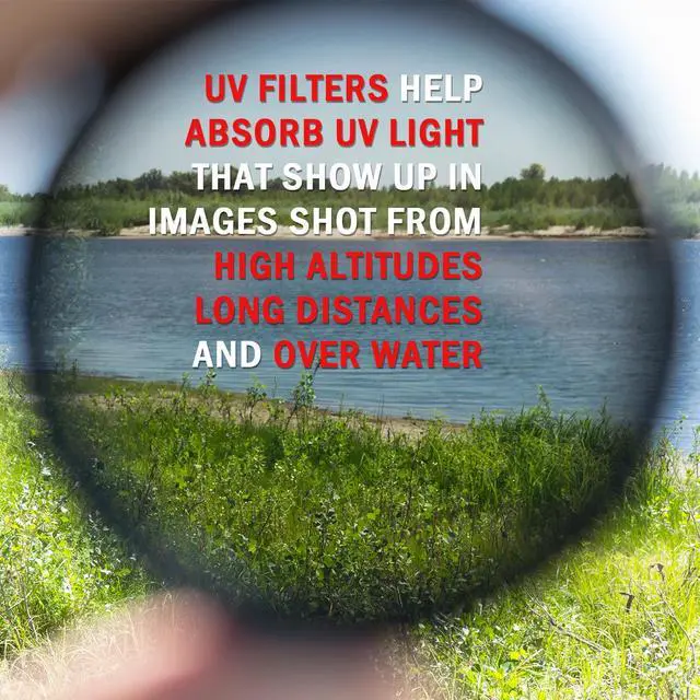 Alt view image 4 of 7 - Deco Gear 49mm UV Filter and Snap On Cap - Red