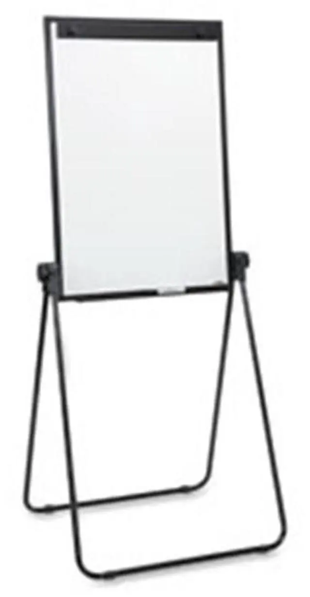 Alt view image 2 of 10 - Lorell 2-Sided Dry Erase Easel 24"x36"x67" Black 55629
