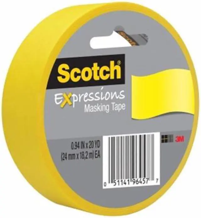 Alt view image 2 of 11 - Scotch Expressions Masking Tape .94" x 20 yds. Yellow (3437-PYL) 201984