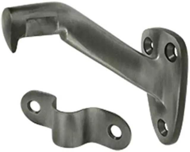 Main image of Deltana HRB325U15A 3.31 in. Projection Hand Rail Brackets, Antique Nickel - Solid Brass - 10 Case