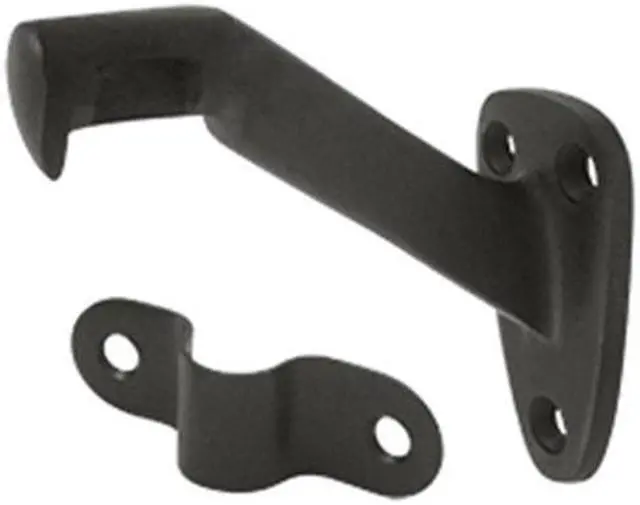 Main image of Deltana HRB325U10B 3.31 in. Projection Hand Rail Brackets, Oil Rubbed Bronze - Solid