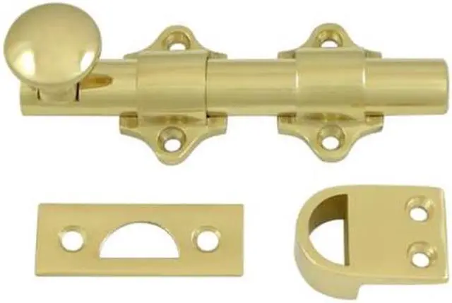 Main image of Deltana DDB425U3 4 in. Heavy Duty Dutch Door Bolt, Bright