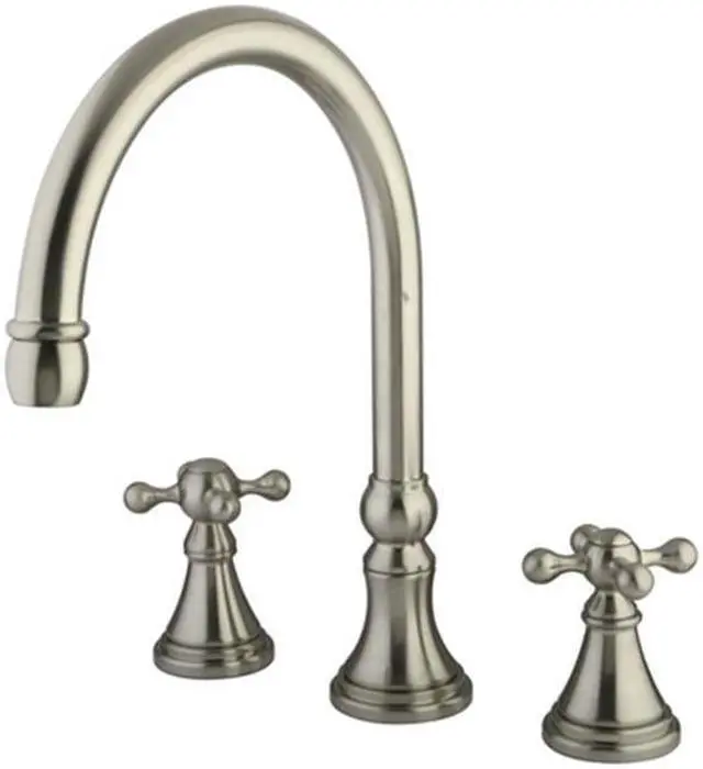 Main image of ROMAN TUB FILLER W/KX HDL-Satin Nickel Finish