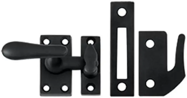 Main image of Deltana CF66U19 Casement Fastener Window Lock, Medium - Black - Solid