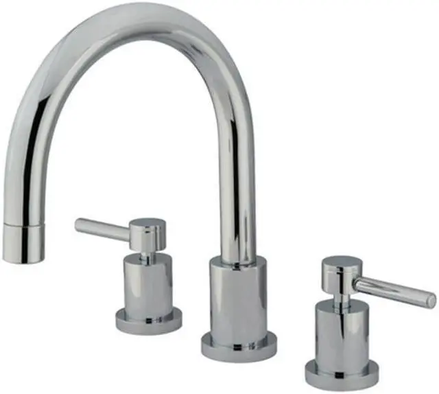 Main image of Kingston Brass Concord Two Handle Roman Tub Filler, KS8321DL, Polished Chrome