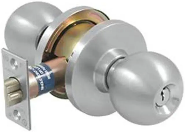 Alt view image 2 of 3 - Deltana CL100EAC-32D Grade 2 Commercial Entry Standard Round Knob, Satin Stainless Steel